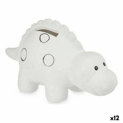 Paint Your Own Money Box Dinosaur Ceramic 6,5 x 8,7 x 16 cm (12 Units)