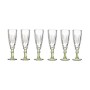 Coupe de champagne Exotic Verre Vert 6 Unités (170 ml)