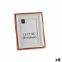 Photo frame Crystal Red White Plastic (2,5 x 24 x 19 cm) (6 Units)