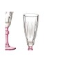 Champagne glass Crystal Pink 6 Units (170 ml)