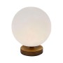 Desk lamp DKD Home Decor Natural Wood Polyethylene Aluminium White (20 x 20 x 23 cm)