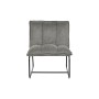 Fauteuil DKD Home Decor Noir Gris Métal 66 x 71 x 77 cm