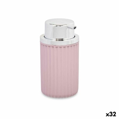 Distributeur de Savon Rose Plastique 32 Unités (420 ml)