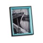 Cadre photo Verre Noir Bleu Bois MDF (3 x 22 x 17 cm) (6 Unités)