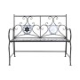 Bench DKD Home Decor Ceramic Mosaic Black Metal Multicolour (111 x 54 x 88 cm)