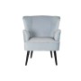 Armchair DKD Home Decor Black Metal Sky blue (76 x 76 x 82 cm)