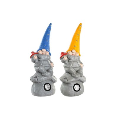 Decorative Figure DKD Home Decor Gnome Aluminium 20 x 20 x 50 cm Magnesium (2 Units)