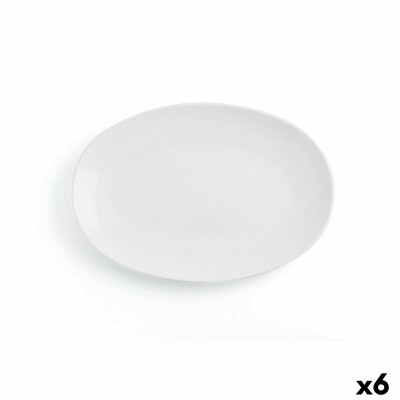 Serving Platter Ariane Vital Coupe Oval Ceramic White Ø 32 cm 6 Pieces