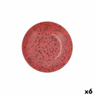 Assiette creuse Ariane Oxide Céramique Rouge (Ø 21 cm) (6 Unités)