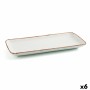 Plat à Gratin Ariane Terra Rectangulaire Céramique Beige (28 x 14 cm) (6 Unités)