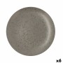 Assiette plate Ariane Oxide Céramique Gris (Ø 31 cm) (6 Unités)