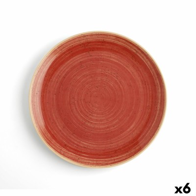 Assiette plate Ariane Terra Céramique Rouge (Ø 29 cm) (6 Unités)