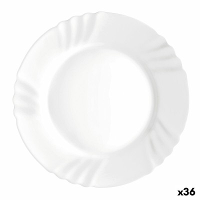 Assiette plate Bormioli Rocco Ebro Blanc verre (24 cm) (36 Unités)