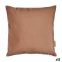 Housse de coussin Marron (45 x 0,5 x 45 cm) (12 Unités)