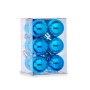 Lot de boules de Noël Ø 3 cm Bleu Plastique 12 x 6 x 6 cm (12 Unités)