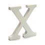 Letter X Wood White (1,8 x 21 x 17 cm) (12 Units)