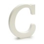Letter C Wood White (1,8 x 21 x 17 cm) (12 Units)
