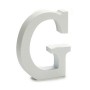 Letter G Wood White (2 x 16 x 14,5 cm) (24 Units)
