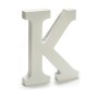Letter K Wood White (1,8 x 21 x 17 cm) (12 Units)