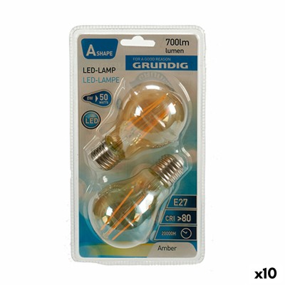 LED lamp Grundig 8 W 2300 K E27 Amber 700 lm (10Units) (6 x 10 x 6 cm)