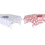 Nappe et serviettes de table DKD Home Decor 150 x 250 x 0,5 cm Bleu Fuchsia Blanc (2 Unités)