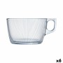 Tasse Luminarc Stripy Grand Transparent verre (500 ml) (6 Unités)