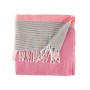 Foulard multi-usages Rayures 160 x 200 cm Rose (12 Unités)