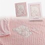 Baby blanket Bear Pink Embroidery Double