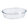 Serving Platter Pyrex Classic Oval Transparent Glass 25 x 20 x 6 cm (6 Units)
