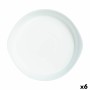 Plat à Gratin Luminarc Smart Cuisine Ronde Blanc verre Ø 28 cm (6 Unités)