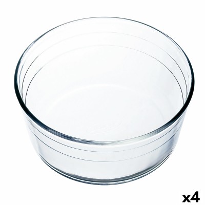 Moule pour four Ô Cuisine Ocuisine Vidrio Soufflé Transparent verre 22 x 22 x 10 cm (4 Unités)