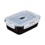 Boîte à lunch hermétique Luminarc Pure Box Noir 1,22 L verre (6 Unités)