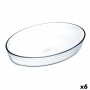 Plat de Four Ô Cuisine Ocuisine Vidrio Transparent verre Ovale 26,2 x 17,9 x 6,2 cm (6 Unités)