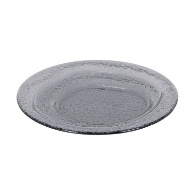 Assiette plate Inde Kilauea 24 x 24 x 2,5 cm Noir