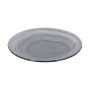 Assiette plate Inde Kilauea 24 x 24 x 2,5 cm Noir