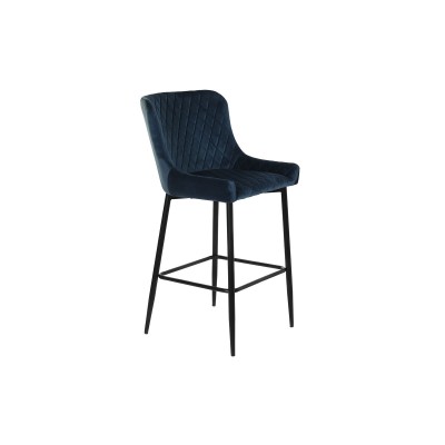 Tabouret DKD Home Decor Blue marine Métal 47 x 58 x 96,5 cm