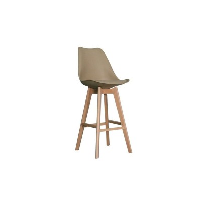 Stool DKD Home Decor Beige Beech 48,5 x 55 x 109 cm