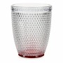 Glass Red Points Transparent Glass 300 ml (6 Units)