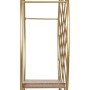 Shelve Natural Golden Metal Wood 43 x 13 x 43 cm