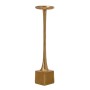 Candleholder 12 x 12 x 48,5 cm Golden Aluminium