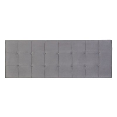 Headboard 180 x 7 x 64 cm Synthetic Fabric Grey
