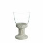 Bougeoir 17,5 x 17,5 x 29,5 cm Verre Gris Ciment