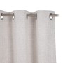 Curtain Beige Polyester Silver 100% cotton 140 x 260 cm