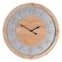 Horloge Murale Naturel Bois d'épicéa 60 x 4,5 x 60 cm