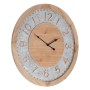 Horloge Murale Naturel Bois d'épicéa 60 x 4,5 x 60 cm