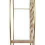 Shelve 51 x 14 x 51 cm Natural Golden Metal Wood