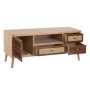 TV furniture SASHA Natural Wood Cream Rattan