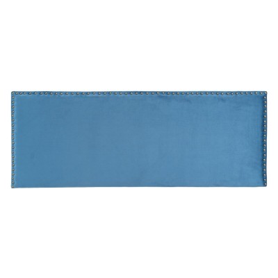 Headboard 160 x 6 x 60 cm Synthetic Fabric Blue