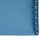 Headboard 160 x 6 x 60 cm Synthetic Fabric Blue