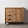 Hall Table with Drawers SPIKE 91 x 40 x 84,5 cm Natural Metal Wood